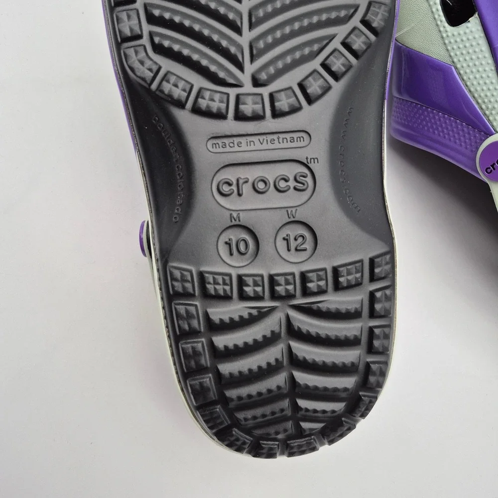 Crocs Dragon Ball Z Frieza Classic Clogs Purple Men's Size 10 Shoes Casual